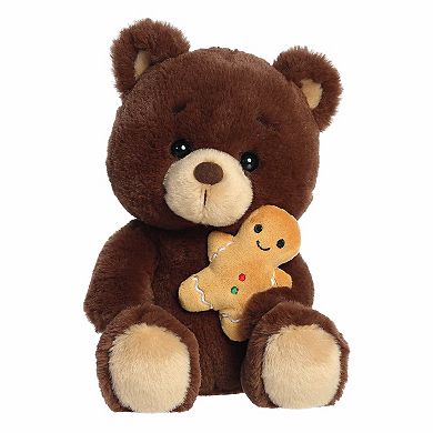 Aurora Small Gingerbread Man Festive Stuffed Animal 10" Barista Bear Holiday