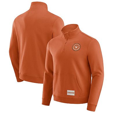 Men's Darius Rucker Collection by Fanatics Texas Orange Texas Longhorns Quarter-Zip Pullover