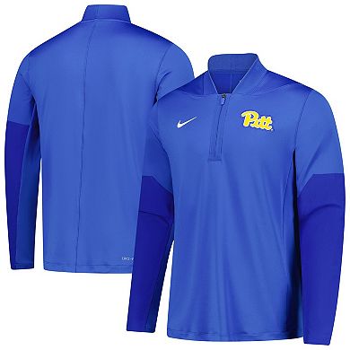 Men's Nike Royal Pitt Panthers Dri-FIT Half-Zip Pullover