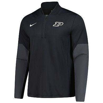 Men's Nike Black Purdue Boilermakers Dri-FIT Half-Zip Pullover