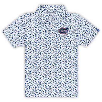 Toddler Garb Royal Florida Gators Tom Allover Print Performance Polo