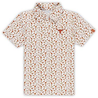 Toddler Garb Texas Orange Texas Longhorns Tom Allover Print Performance Polo