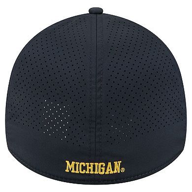 Men's New Era Navy Michigan Wolverines Rope 39THIRTY Flex Hat