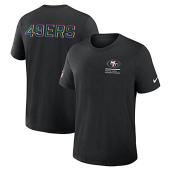 Men's Nike Black San Francisco 49ers Tall 2025 NFL Crucial Catch Tri-Blend Dri-FIT T-Shirt