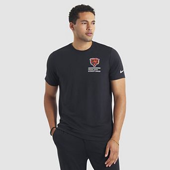 Men's Nike Black Chicago Bears Tall 2025 NFL Crucial Catch Tri-Blend Dri-FIT T-Shirt