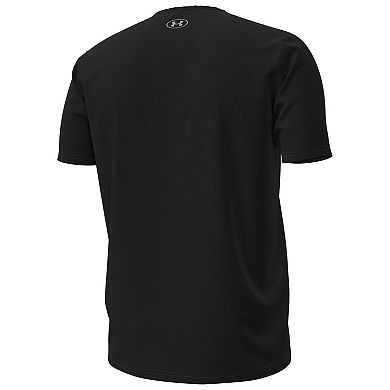 Men's Under Armour Black Wisconsin Badgers Throwback Performance T-Shirt