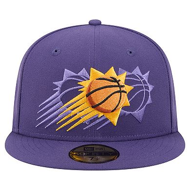 Men's New Era Purple Phoenix Suns Tri-Hit 59Fifty Fitted Hat