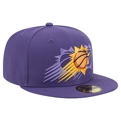 Men's New Era Purple Phoenix Suns Tri-Hit 59Fifty Fitted Hat