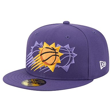 Men's New Era Purple Phoenix Suns Tri-Hit 59Fifty Fitted Hat