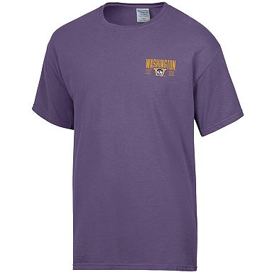 Men's ComfortWash Purple Washington Huskies Big Name T-Shirt