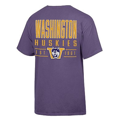 Men's ComfortWash Purple Washington Huskies Big Name T-Shirt