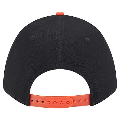 Men's New Era Black/Orange San Francisco Giants Arch 9FORTY A-Frame M-Crown Adjustable Hat