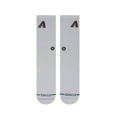 Unisex Stance Arizona Diamondbacks White Crested Knit Crew Socks