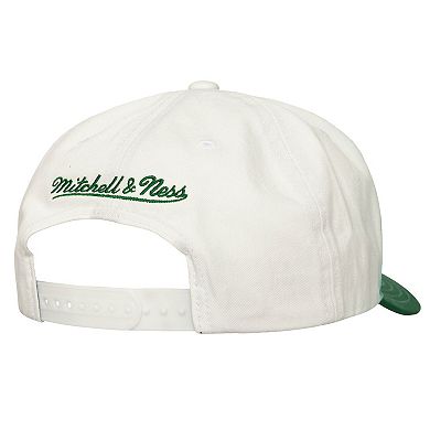 Men's Mitchell & Ness Kelly Green/White Boston Celtics Dip Dye Pro Crown Adjustable Hat