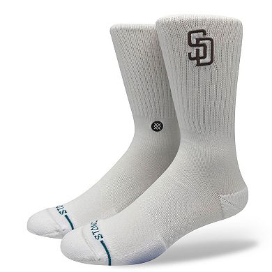 Unisex Stance San Diego Padres White Crested Knit Crew Socks