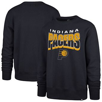 Unisex '47 Navy Indiana Pacers Brush By Headline Crewneck Sweatshirt