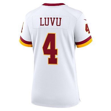 Women's Nike Frankie Luvu White Washington Commanders Game Super Bowl Era Jersey