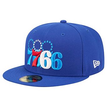 Men's New Era Royal Philadelphia 76ers Tri-Hit 59Fifty Fitted Hat