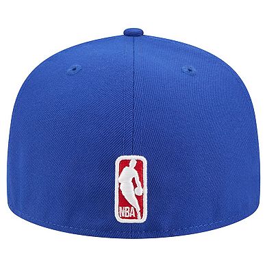 Men's New Era Royal Philadelphia 76ers Tri-Hit 59Fifty Fitted Hat