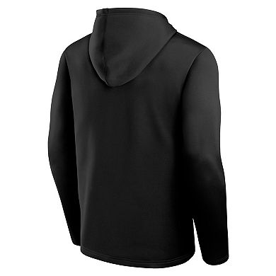 Men's Logo Athletic Black Boston Bruins Head Start Pullover Hoodie