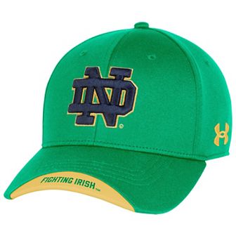 Men's Under Armour Green Notre Dame Fighting Irish Sideline Blitzing Accent Adjustable Hat