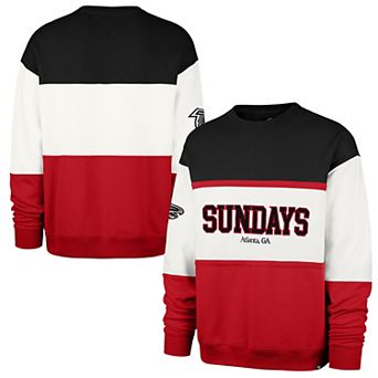 Men's '47 White Atlanta Falcons Sundays Breeze By Maximalist Sweatshirt