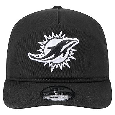 Men's New Era Black/White Miami Dolphins 19TWENTY Adjustable Hat