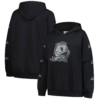Women's Fanatics Black Oregon Ducks Plus Size Sleeve Hit Pullover Hoodie