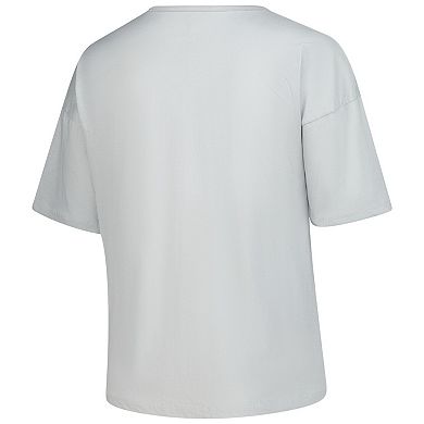 Women's Fanatics Gray Florida Gators Plus Size Winning Gear Notch Neck T-Shirt