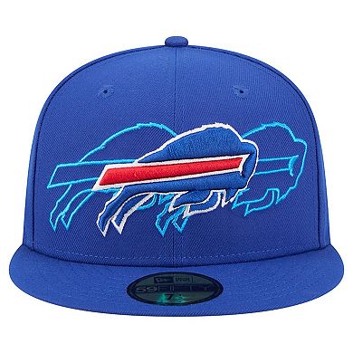 Men's New Era Royal Buffalo Bills Tri-Hit 59FIFTY Fitted Hat