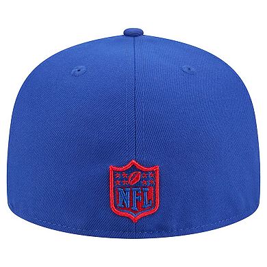Men's New Era Royal Buffalo Bills Tri-Hit 59FIFTY Fitted Hat