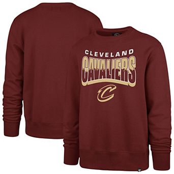 Unisex '47 Wine Cleveland Cavaliers Brush By Headline Crewneck Sweatshirt