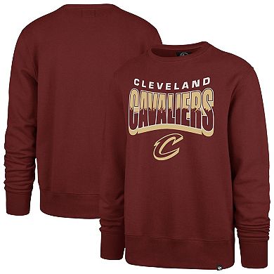 Unisex '47 Wine Cleveland Cavaliers Brush By Headline Crewneck Sweatshirt