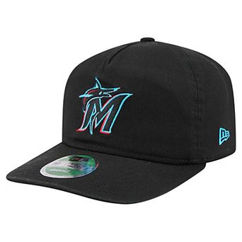 Men's New Era Black Miami Marlins Team 19TWENTY Adjustable Hat