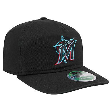 Men's New Era Black Miami Marlins Team 19TWENTY Adjustable Hat