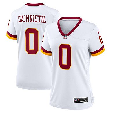 Women's Nike Mike Sainristil White Washington Commanders Game Super Bowl Era Jersey