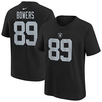 Youth Nike Brock Bowers Black Las Vegas Raiders Player Name & Number T-Shirt