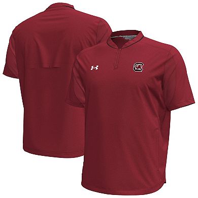 Men's Under Armour Garnet South Carolina Gamecocks Motivate Quarter-Zip Top