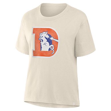 Women's Fanatics Cream Denver Broncos Dove Legacy T-Shirt