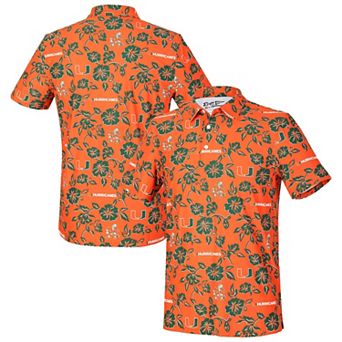 Men's Reyn Spooner Orange Miami Hurricanes Pua Performance Polo