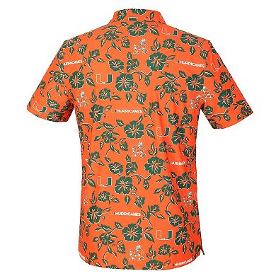 Men's Reyn Spooner Orange Miami Hurricanes Pua Performance Polo