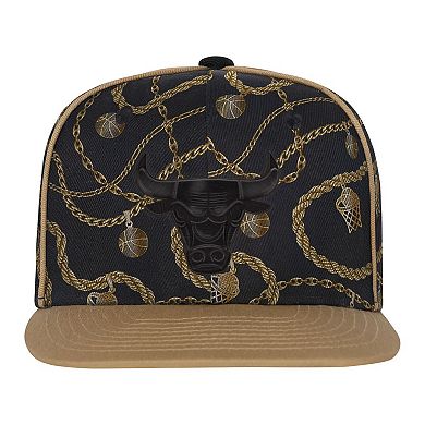 Youth Outerstuff Black Chicago Bulls Street Hooper Snapback Hat