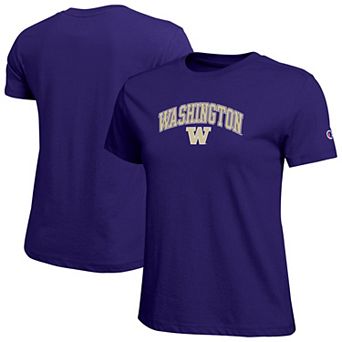 Women's Champion Purple Washington Huskies Arched Over Logo T-Shirt