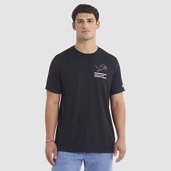 Men's Nike Black Detroit Lions Tall 2025 NFL Crucial Catch Tri-Blend Dri-FIT T-Shirt