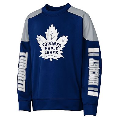 Youth Outerstuff Auston Matthews Blue Toronto Maple Leafs Best Defense Name & Number Crewneck Sweatshirt