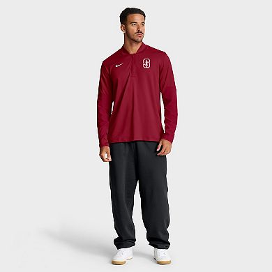 Men's Nike Crimson Stanford Cardinal One Goal Performance Half-Zip Pullover