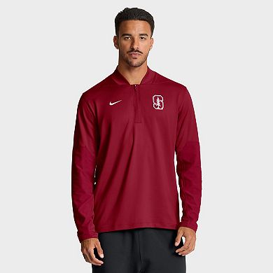Men's Nike Crimson Stanford Cardinal One Goal Performance Half-Zip Pullover