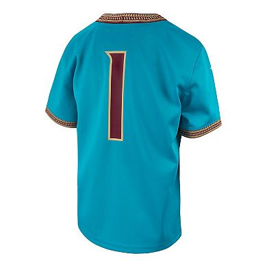 Toddler Nike # Turquoise Florida State Seminoles Untouchable Replica Game Jersey
