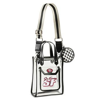 WEAR by Erin Andrews San Francisco 49ers Clear Stadium Crossbody Purse with Coin Pouch