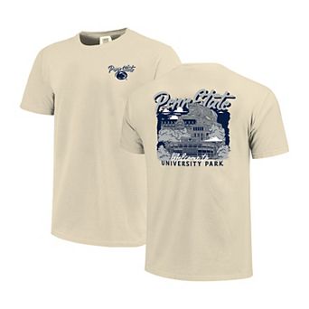 Men's Image One Natural Penn State Nittany Lions Comfort Colors Hand-Drawn Campus Stack T-Shirt